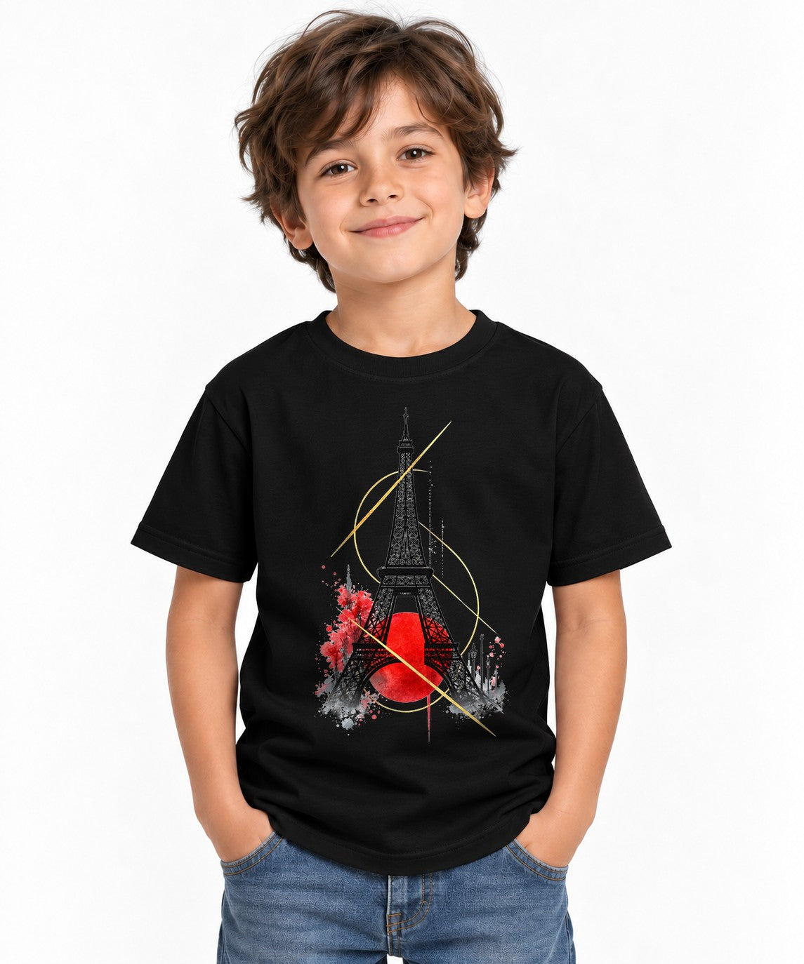 Paris Tower Splash - Black