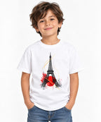 Paris Watercolor Tower - White
