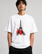 Paris Watercolor Tower - White