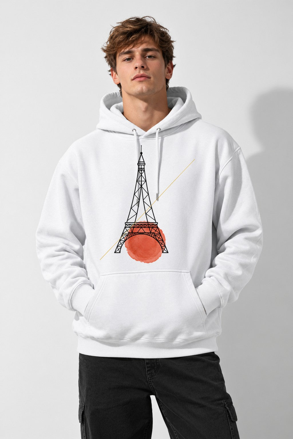 Parisian Tower Sketch - White