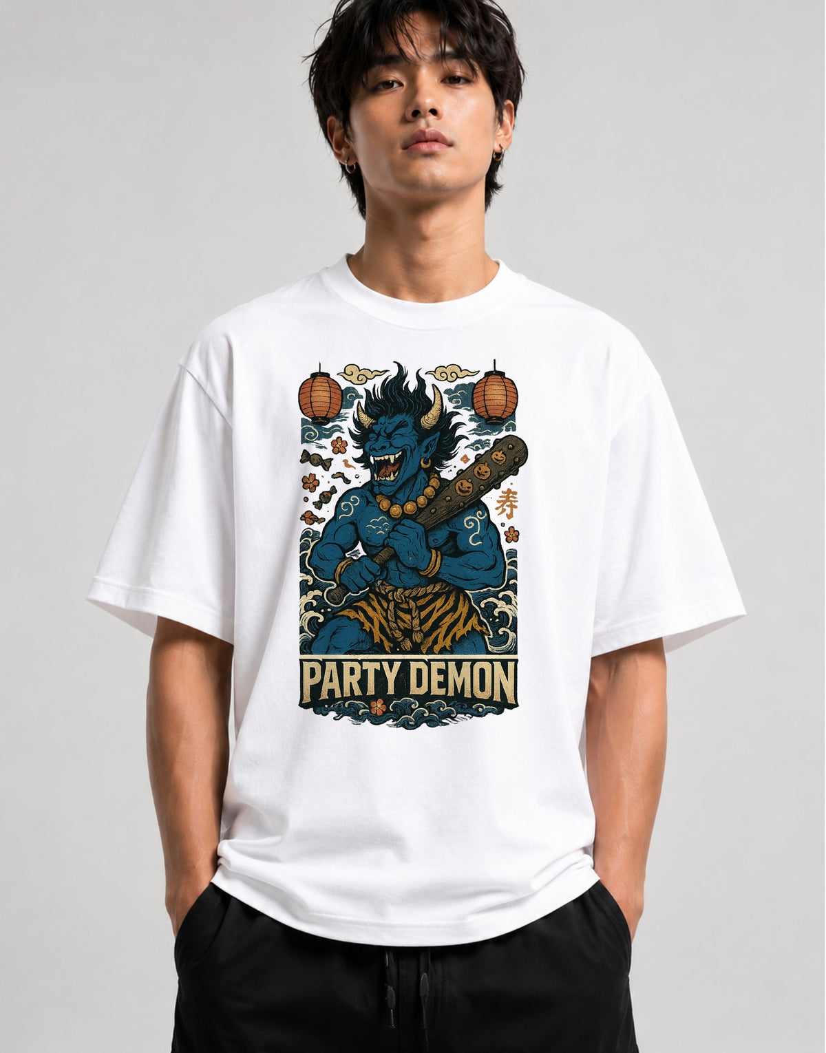 Party Demon Oni - White
