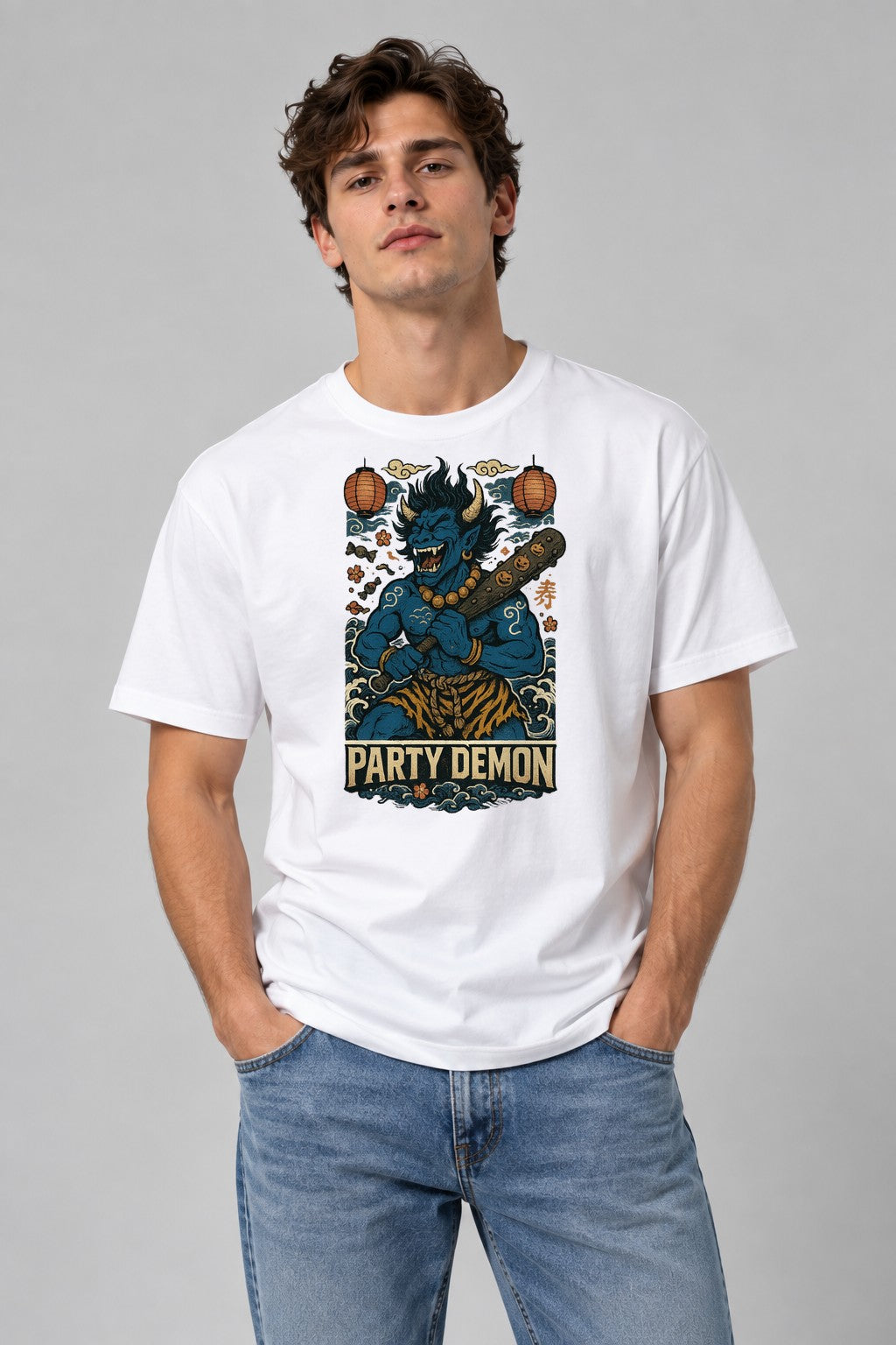 Party Demon Oni - White