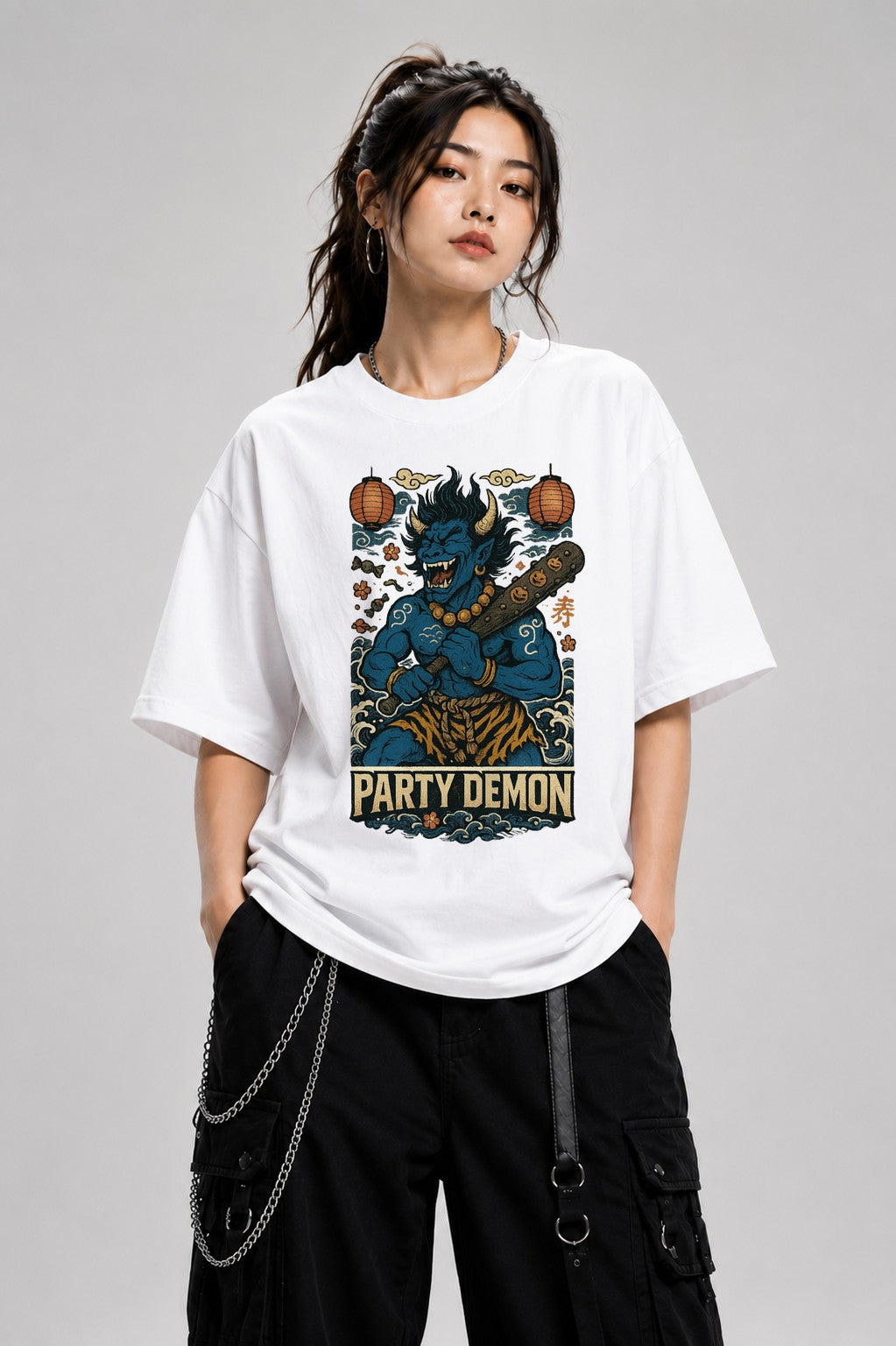 Party Demon Oni - White