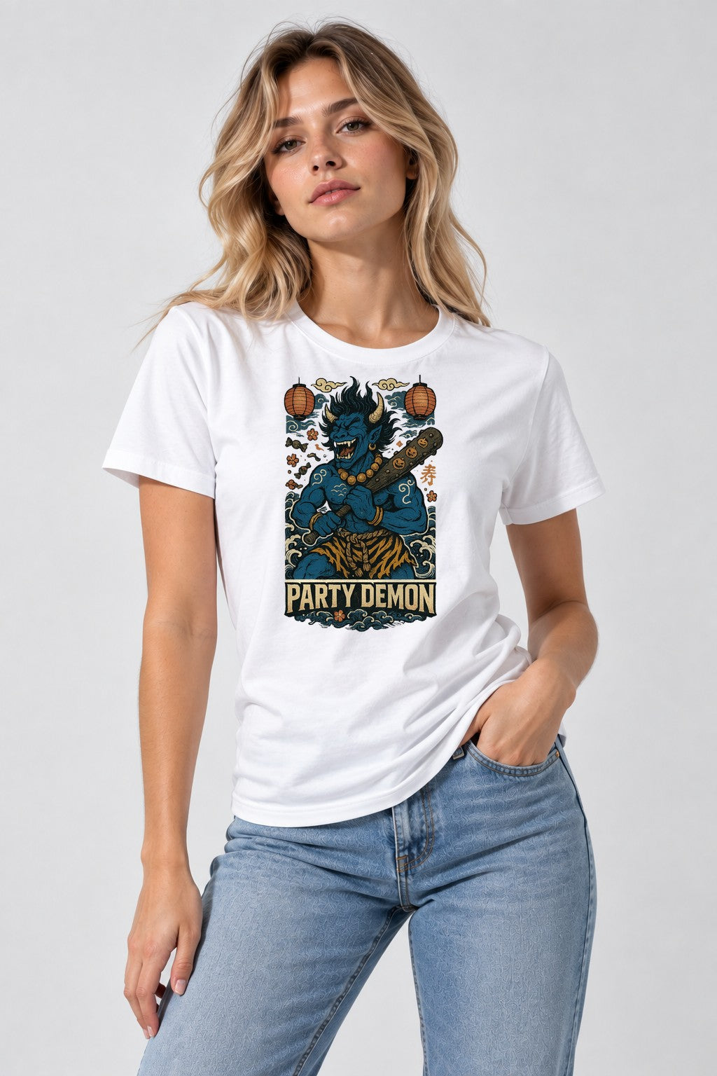 Party Demon Oni - White