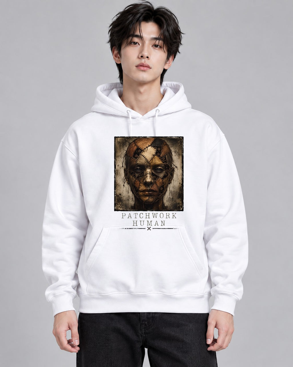 Patchwork Human - White