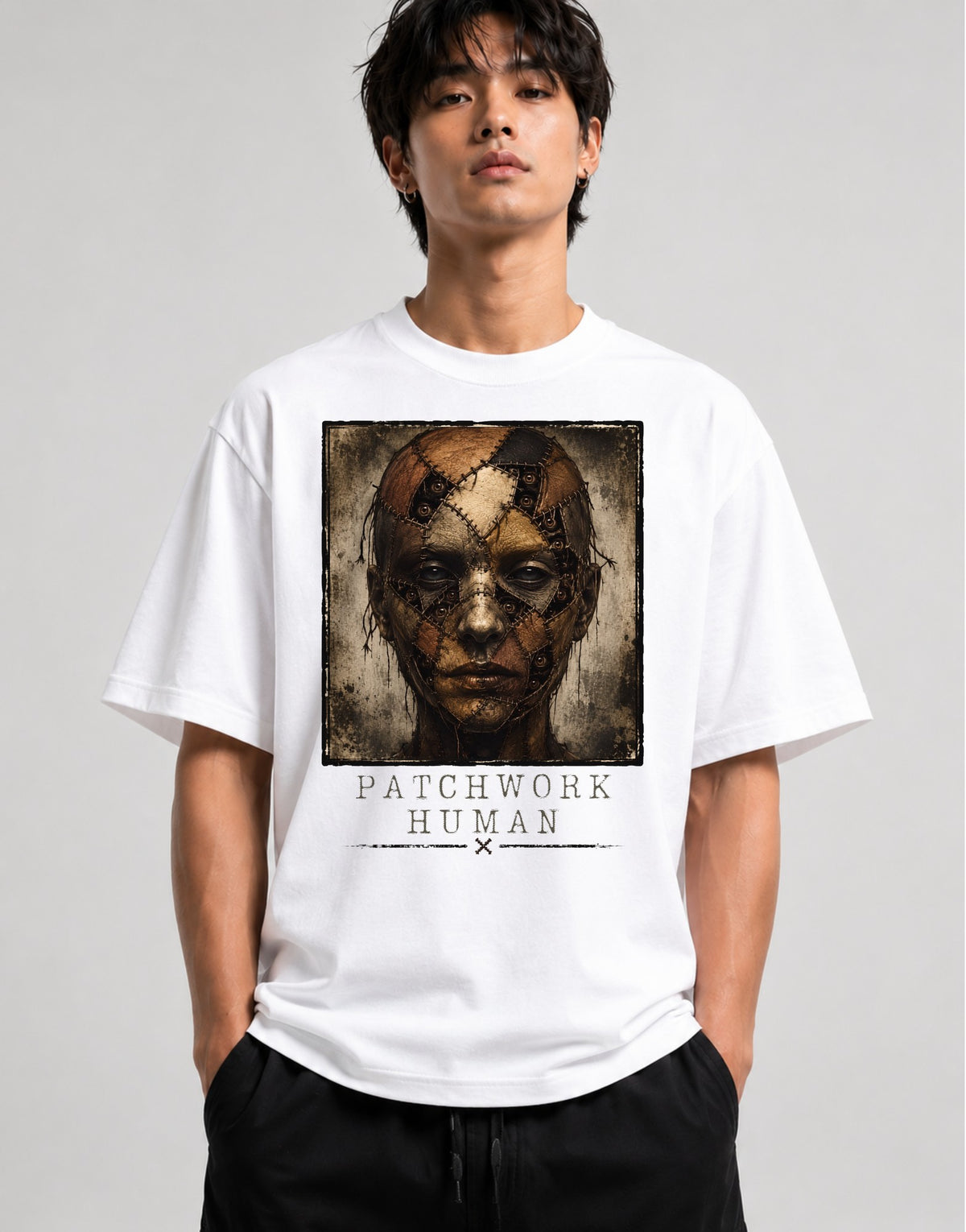 Patchwork Human - White