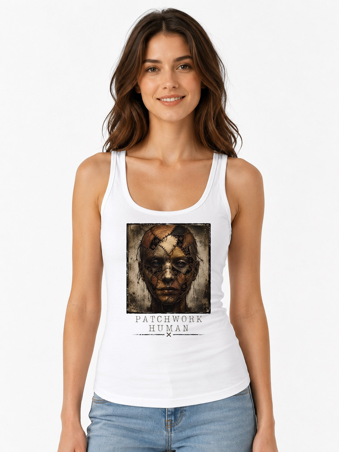 Patchwork Human - White