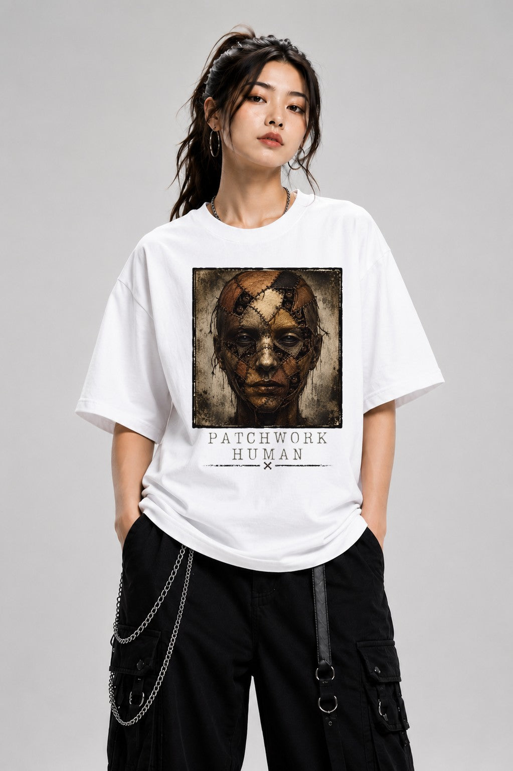 Patchwork Human - White