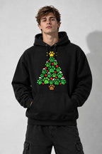 Paw Print Christmas Tree - Black