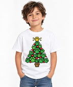 Paw Print Christmas Tree - White