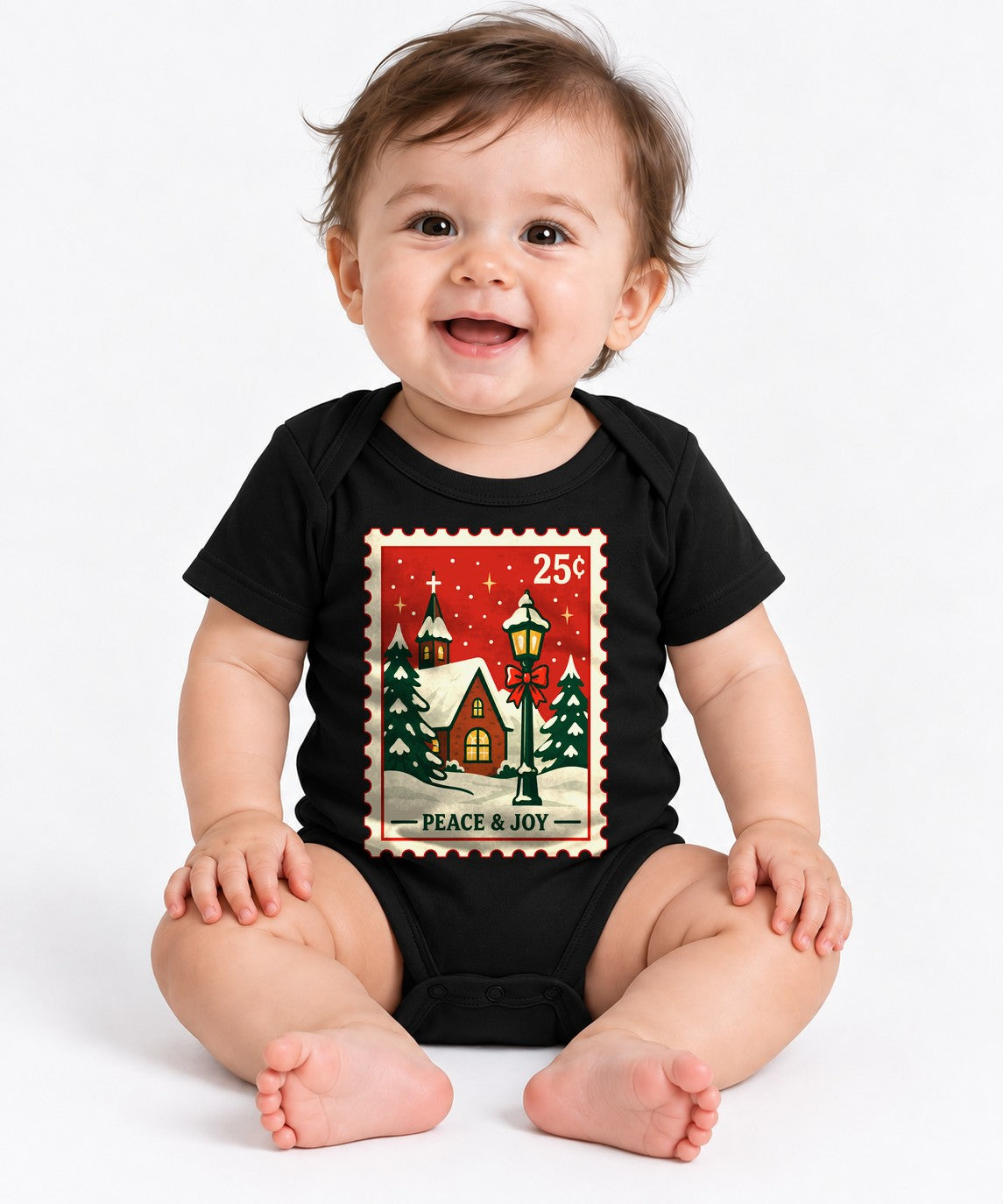 Peace and Joy Stamp - Black