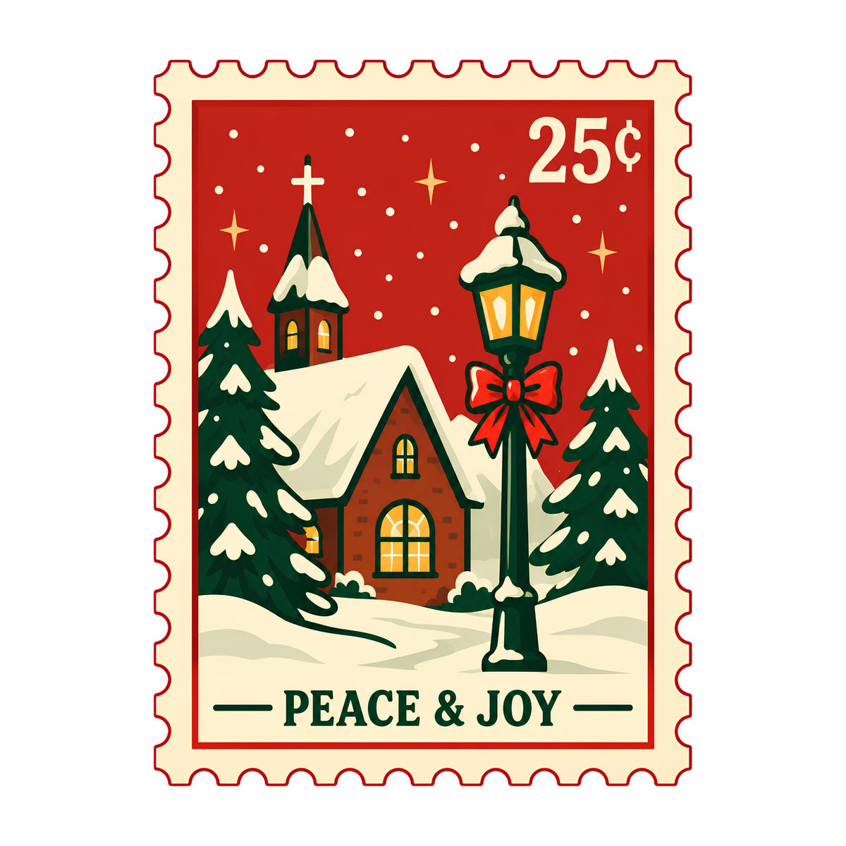Peace and Joy Stamp
