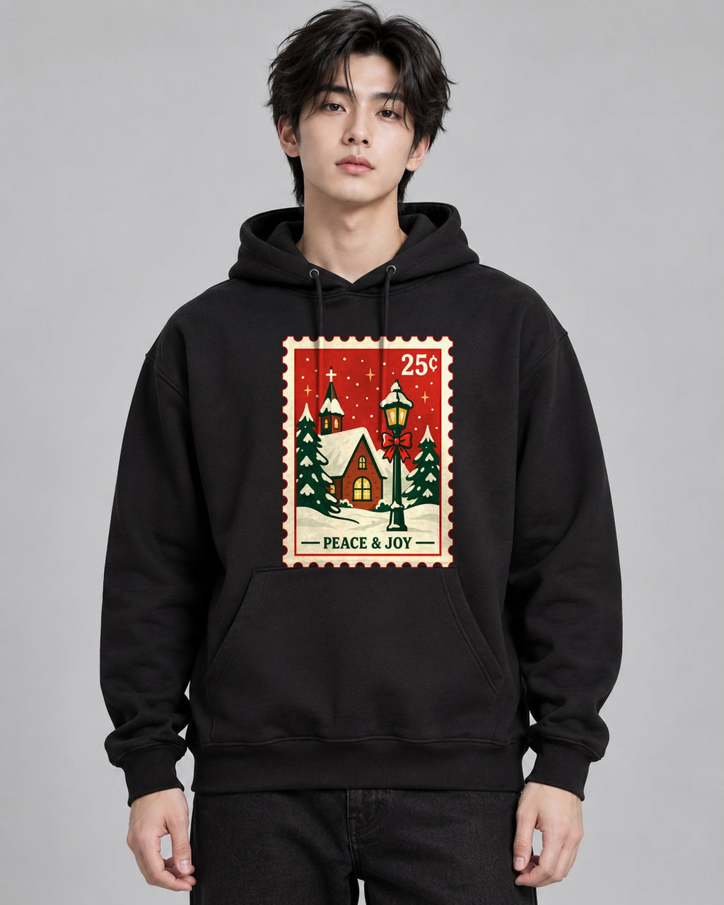 Peace and Joy Stamp - Black