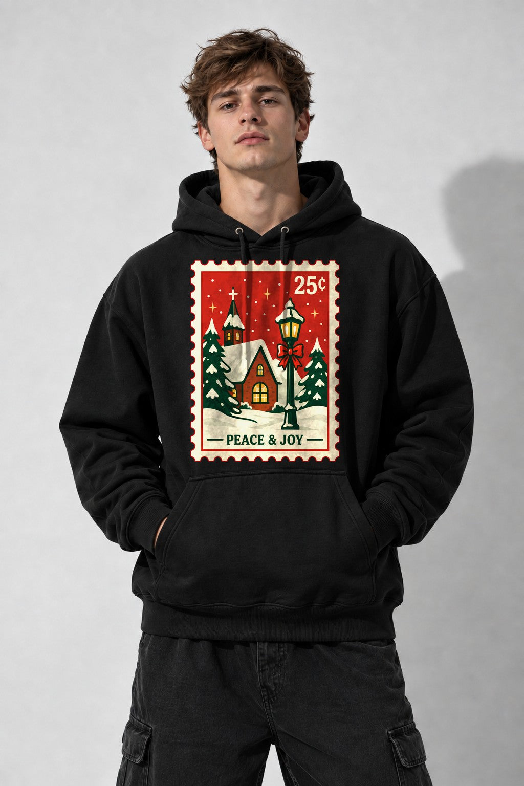 Peace and Joy Stamp - Black