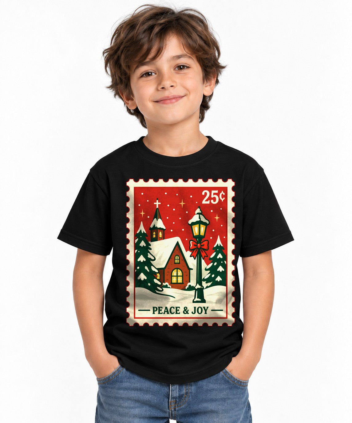 Peace and Joy Stamp - Black