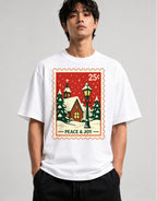 Peace and Joy Stamp - White