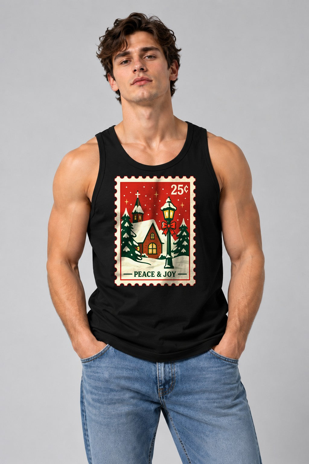 Peace and Joy Stamp - Black