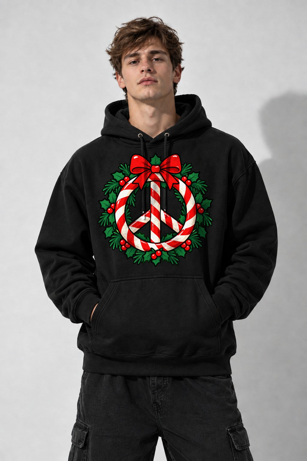 Peace Wreath - Black