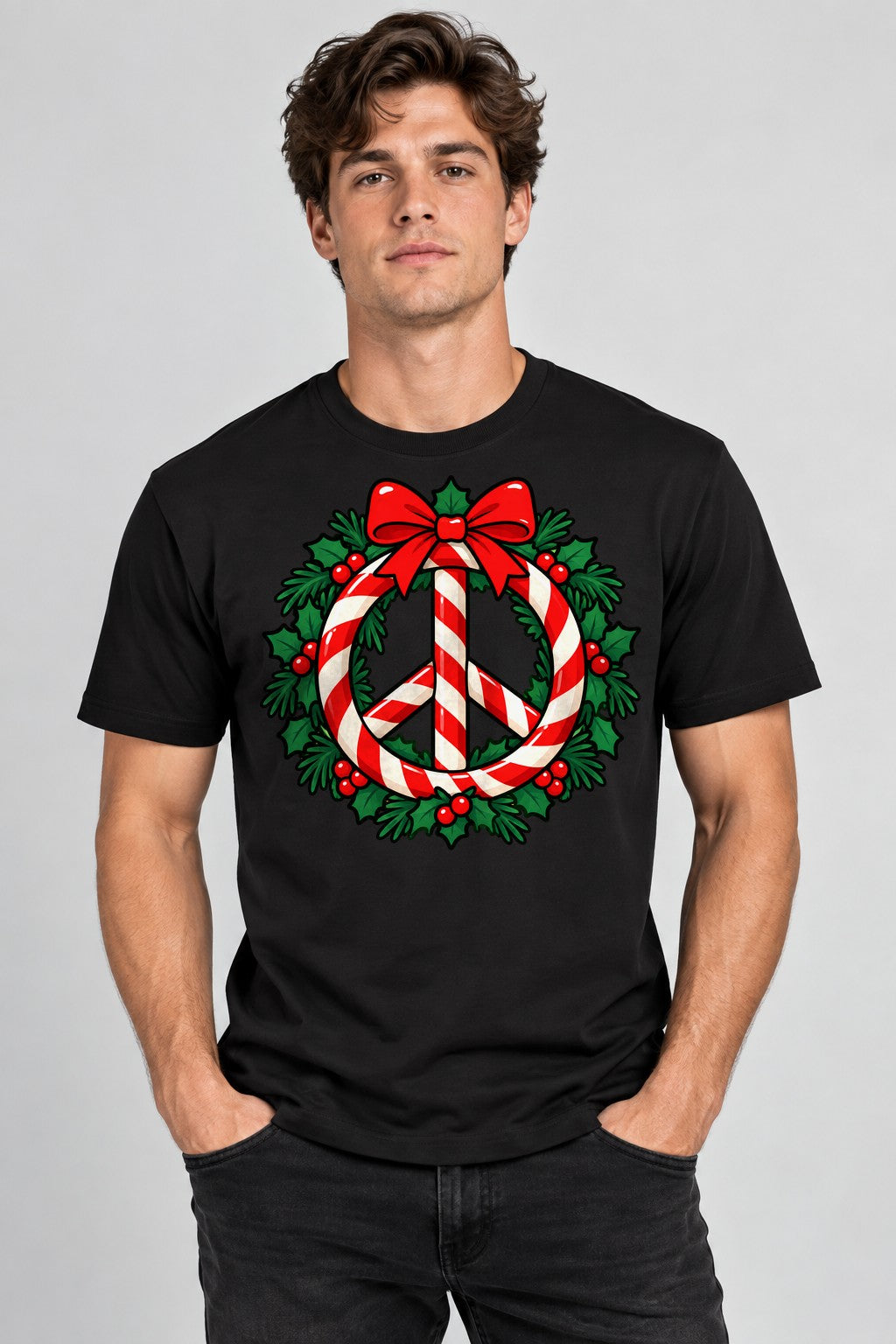 Peace Wreath - Black