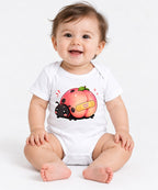 Peach Butt Ladybug - White