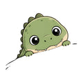 Peeking Dinosaur