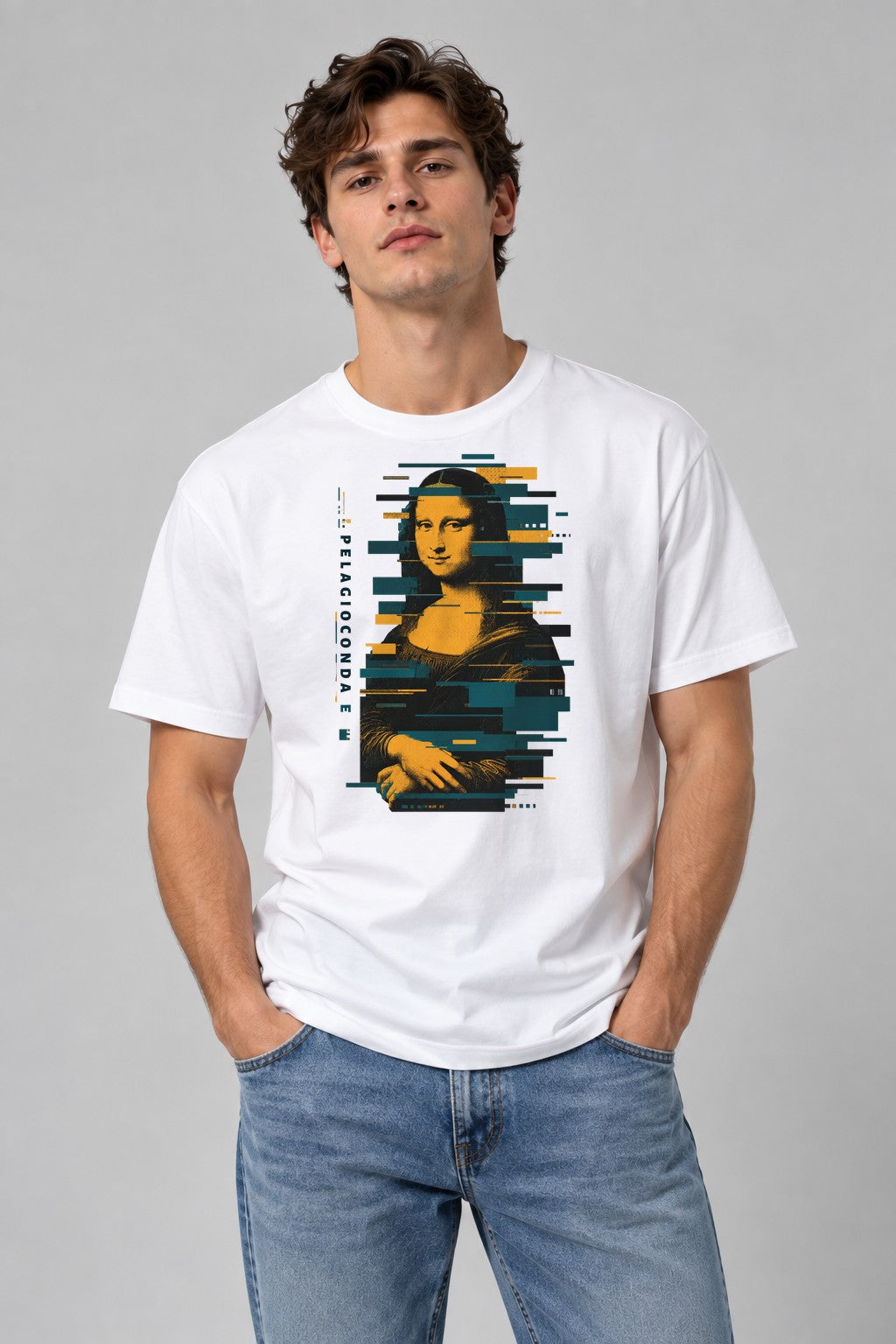 Pelagioconda Glitch - White
