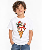 Penguin Ice Cream Cone - White