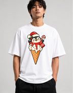 Penguin Ice Cream Cone - White