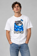 People Off Cat Blanket - White