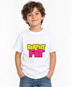 Perfect Fit Bold Retro Typography Graphic Tee - White