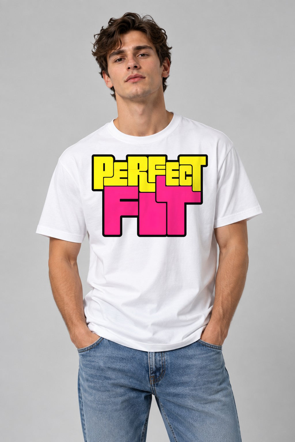 Perfect Fit Typography - White