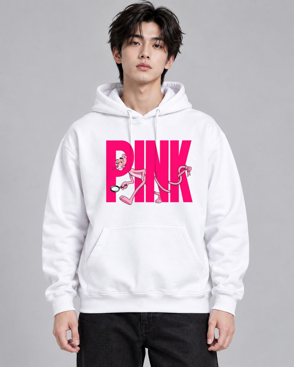 Pink Panther Wordmark - White