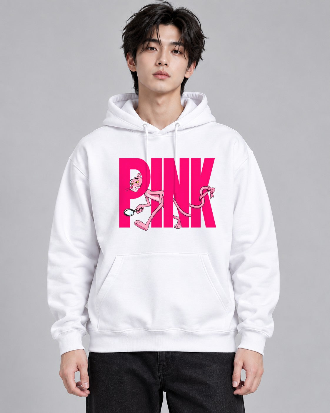 Pink Panther Wordmark - White