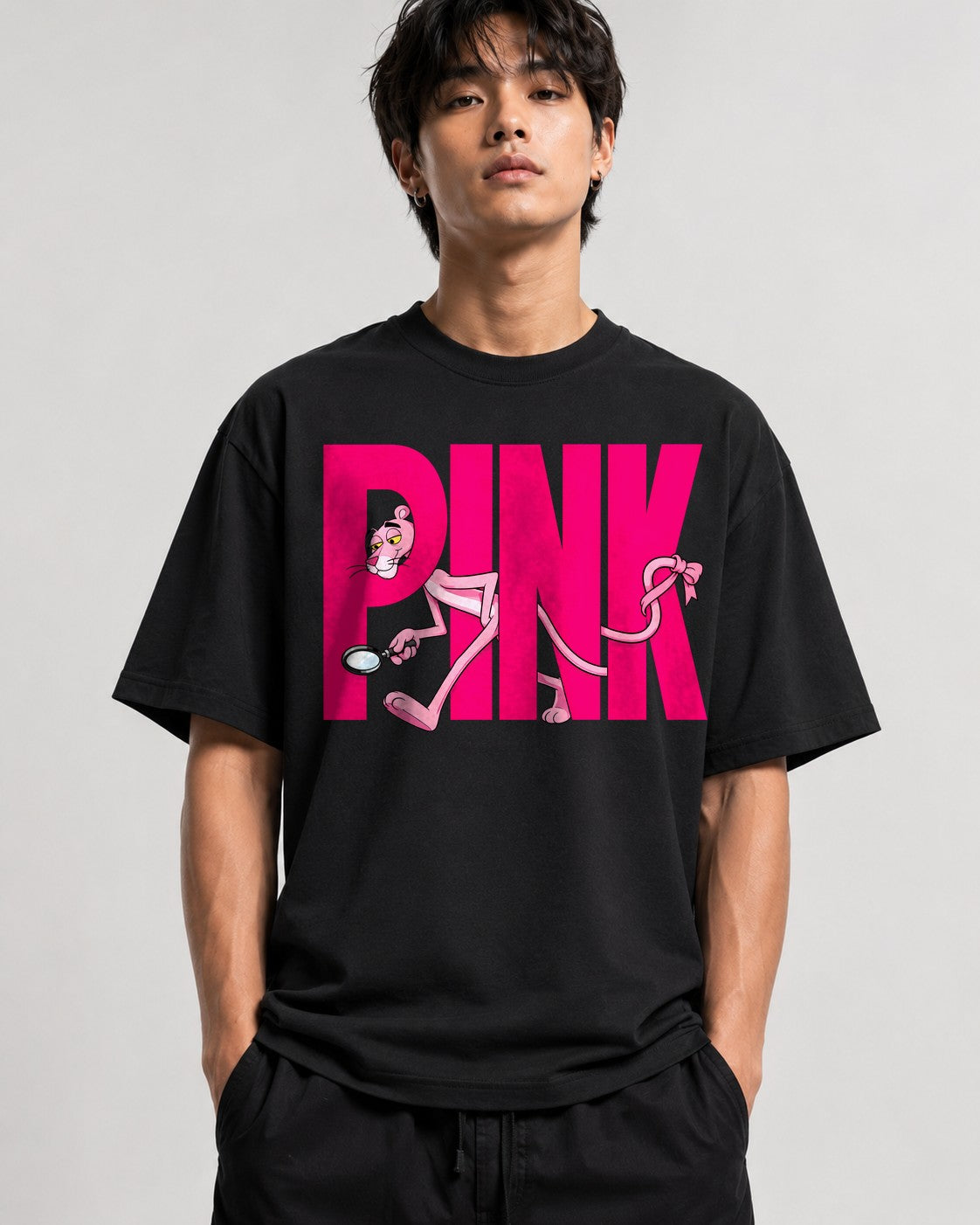 Pink Panther Wordmark - Black