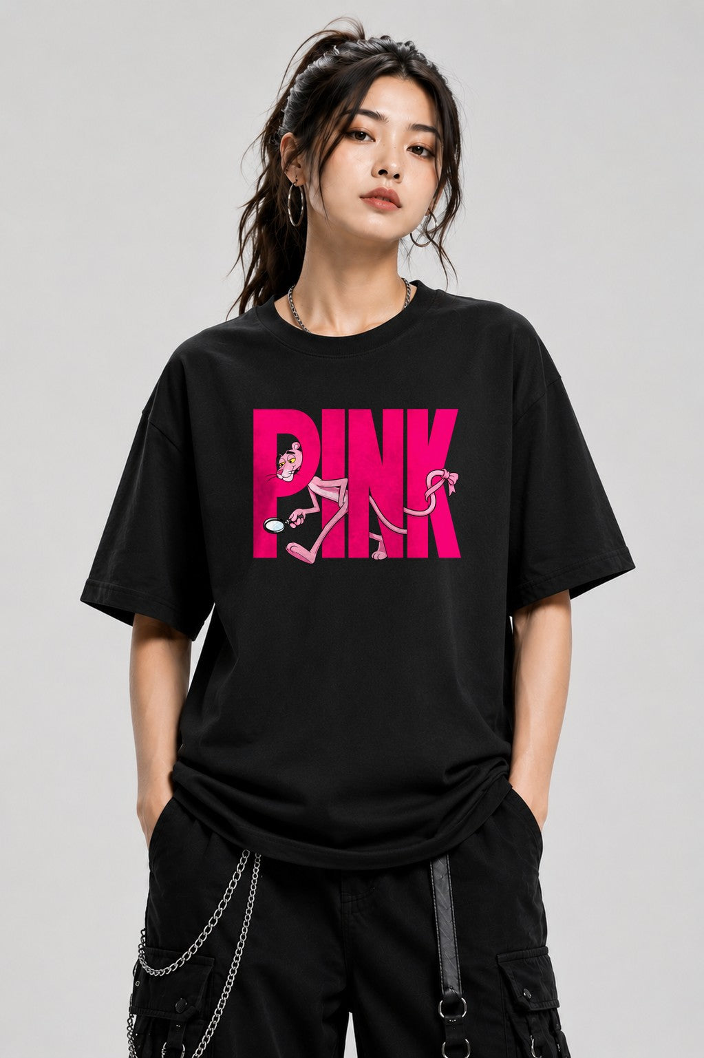 Pink Panther Wordmark - Black