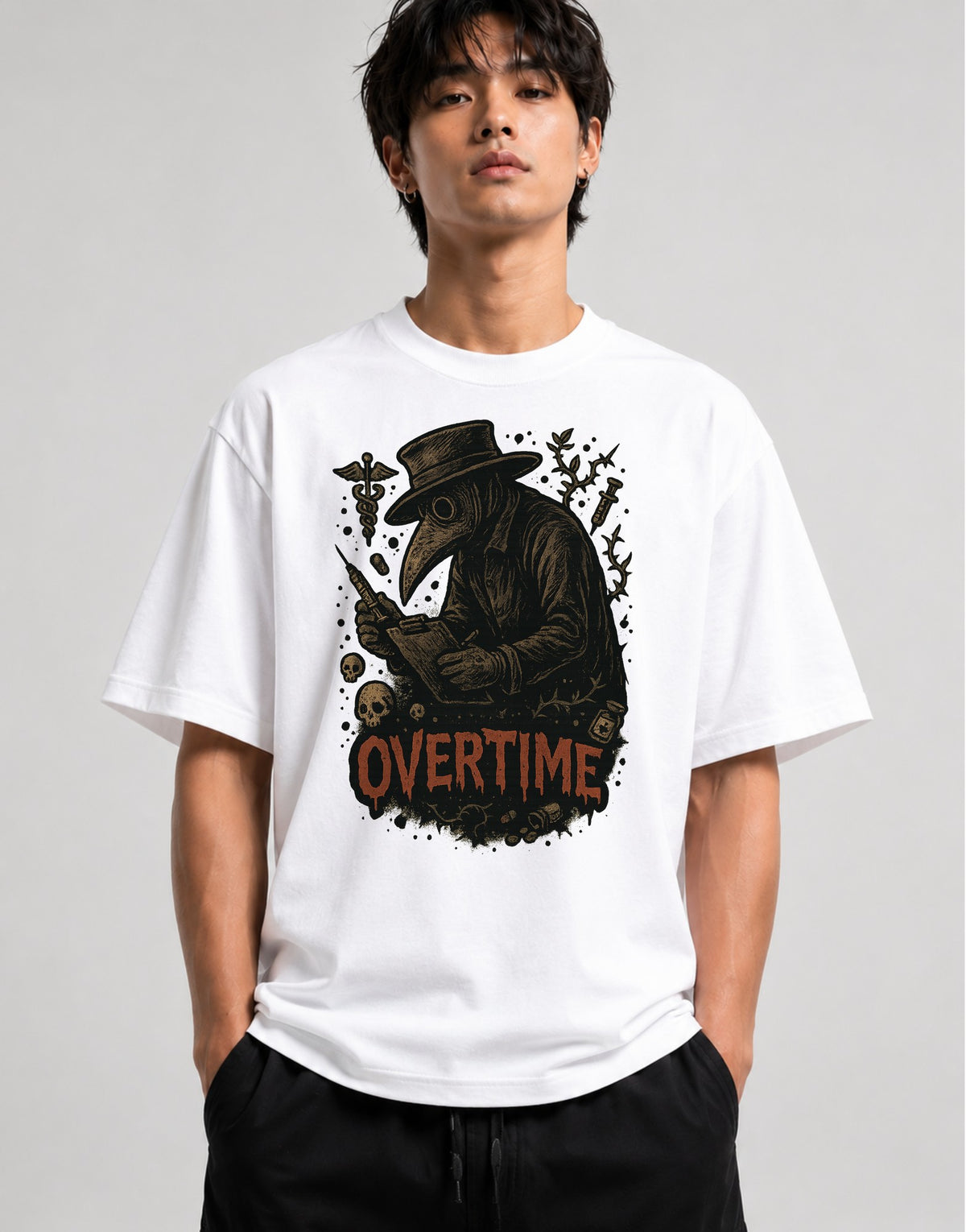 Plague Doctor Overtime - White