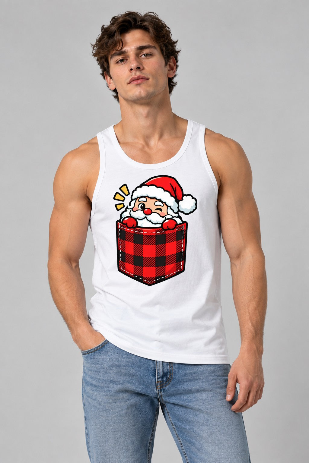 Pocket Santa - White
