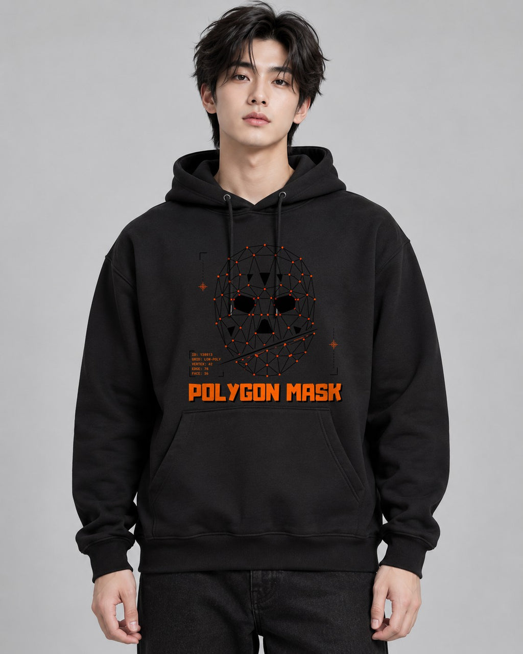 Polygon Mask - Black