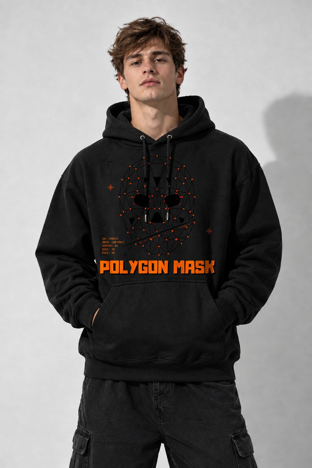 Polygon Mask - Black