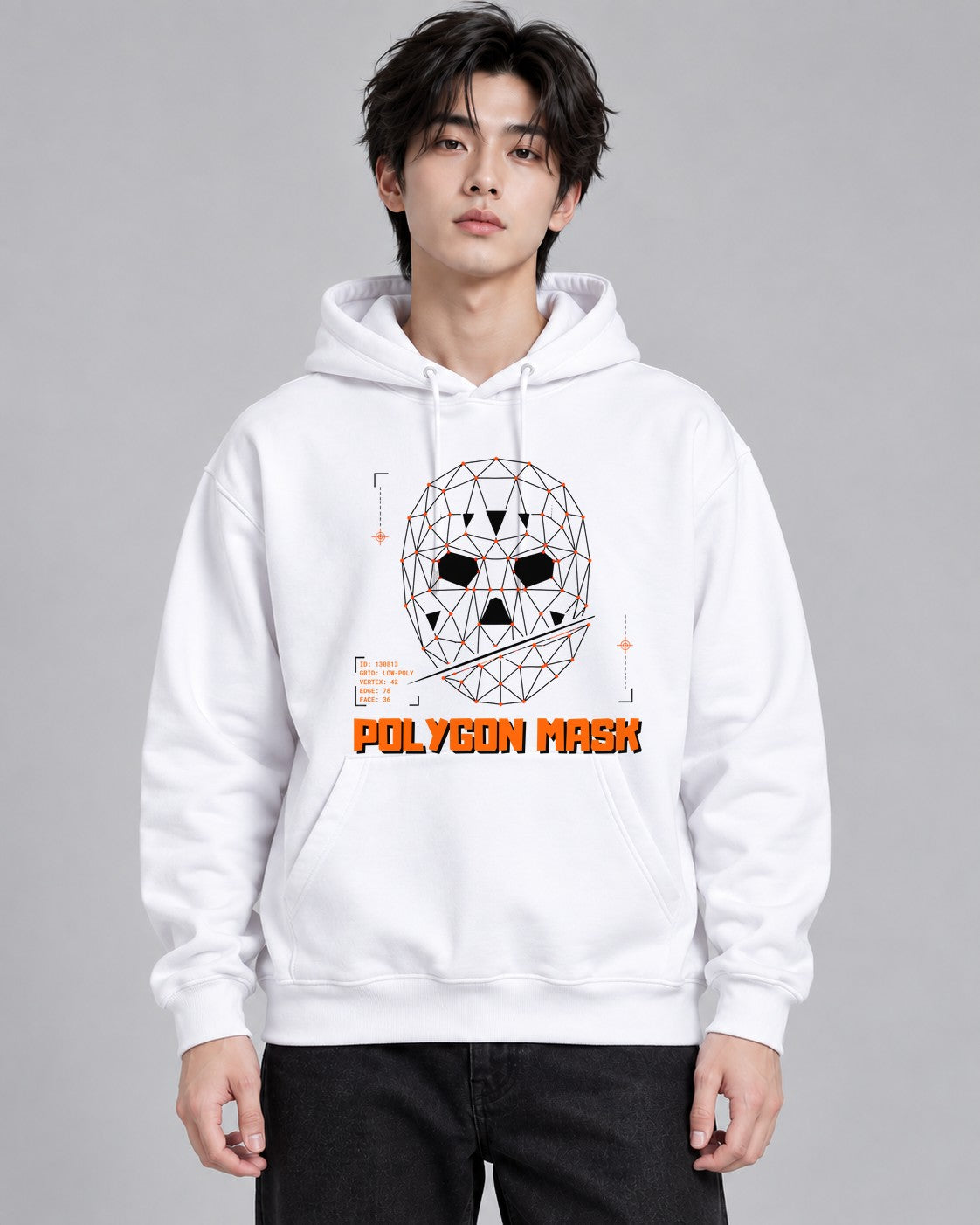 Polygon Mask - White