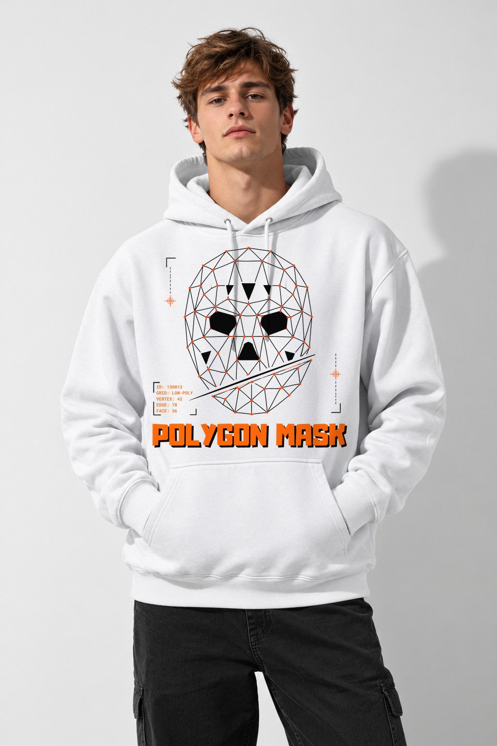 Polygon Mask - White