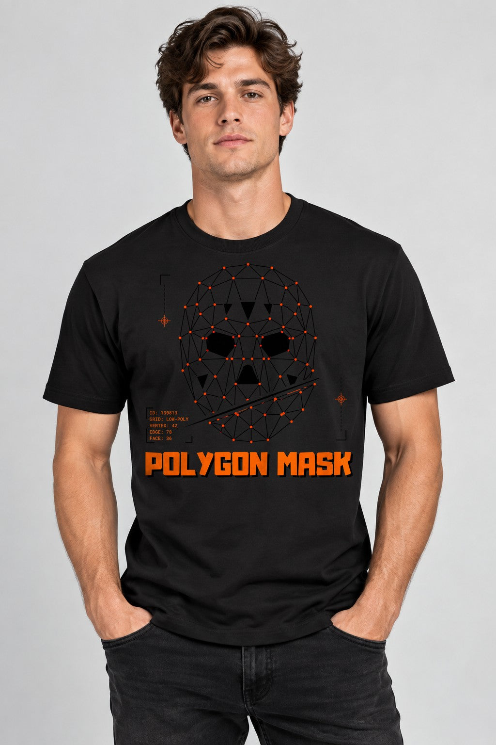 Polygon Mask - Black