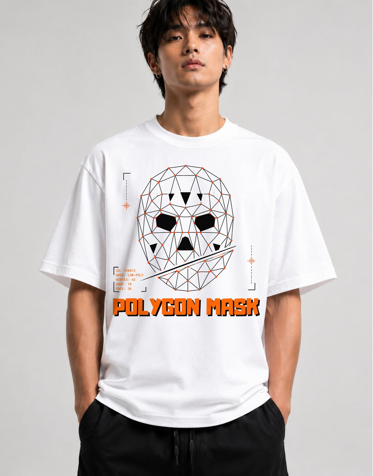 Polygon Mask - White