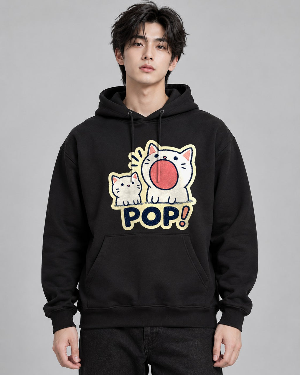Pop Bubble Cats - Black