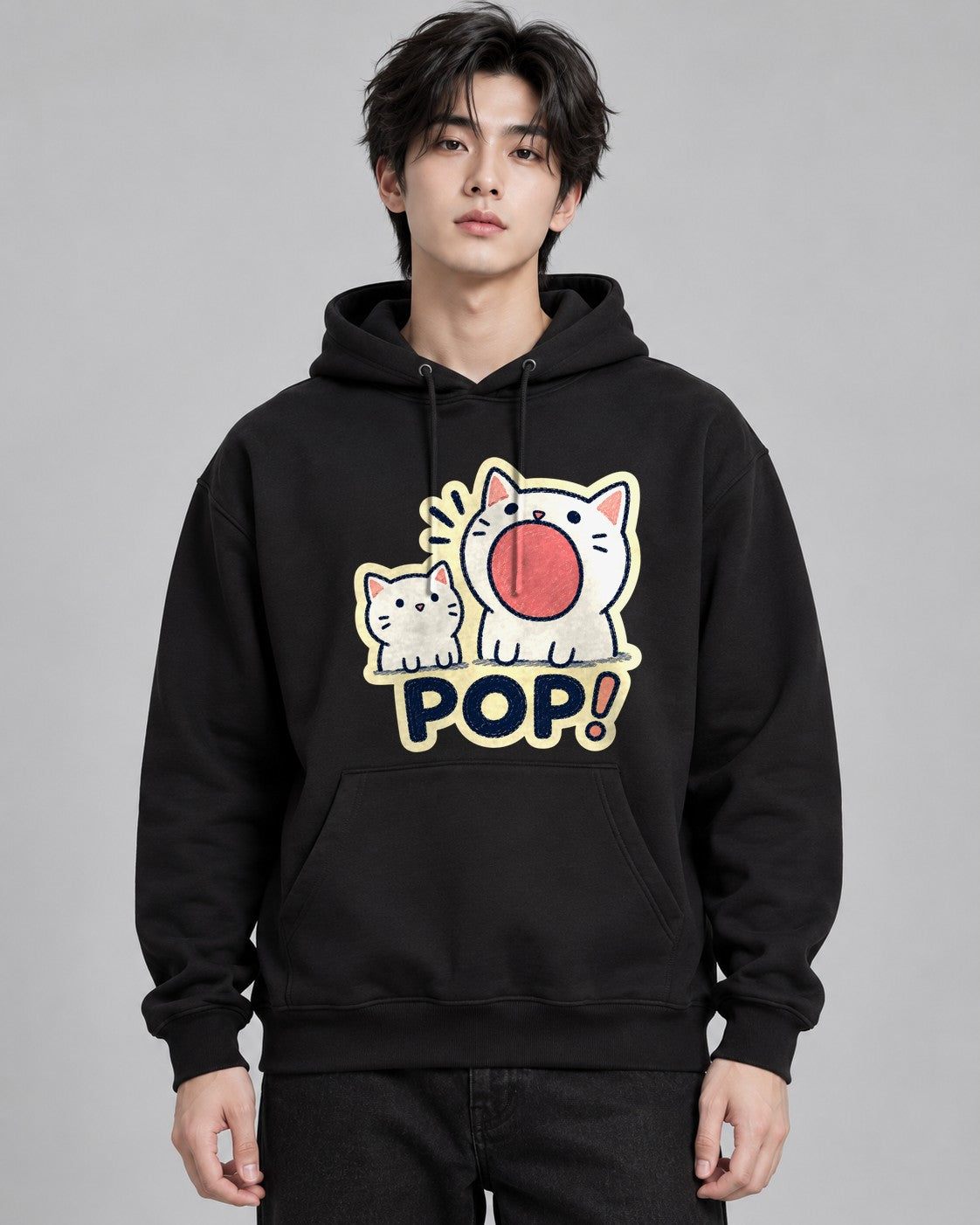 Pop Bubble Cats - Black