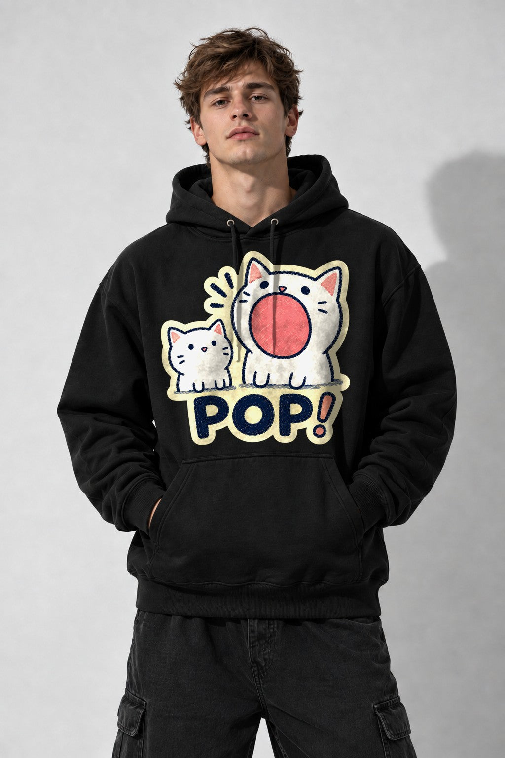 Pop Bubble Cats - Black