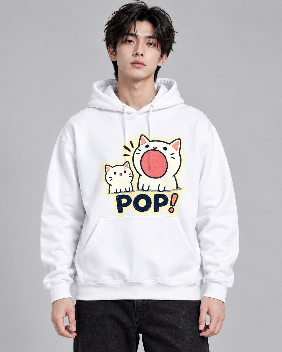 Pop Bubble Cats - White