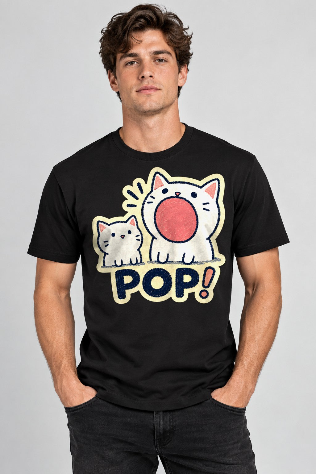 Pop Bubble Cats - Black