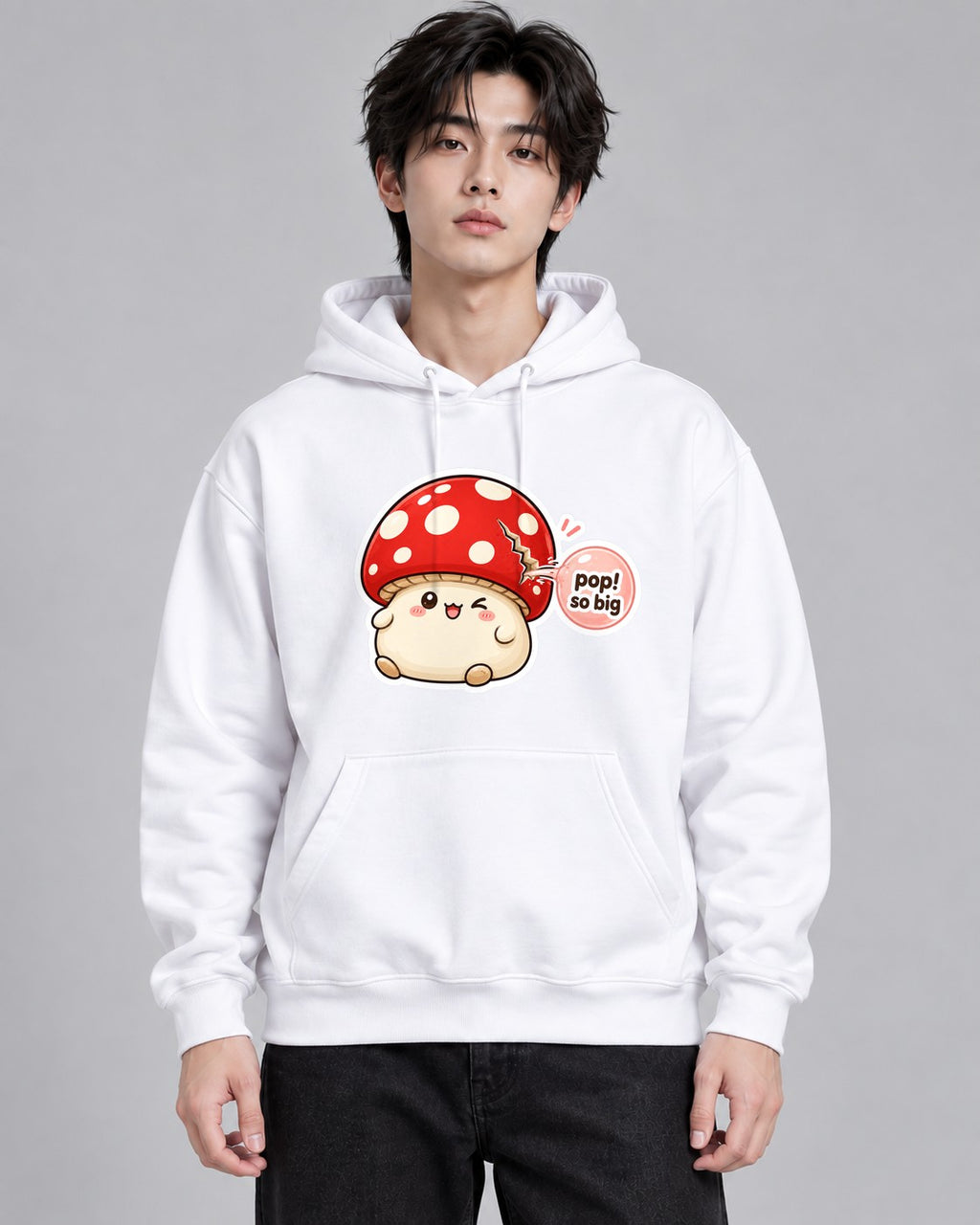 Pop So Big Mushroom - White