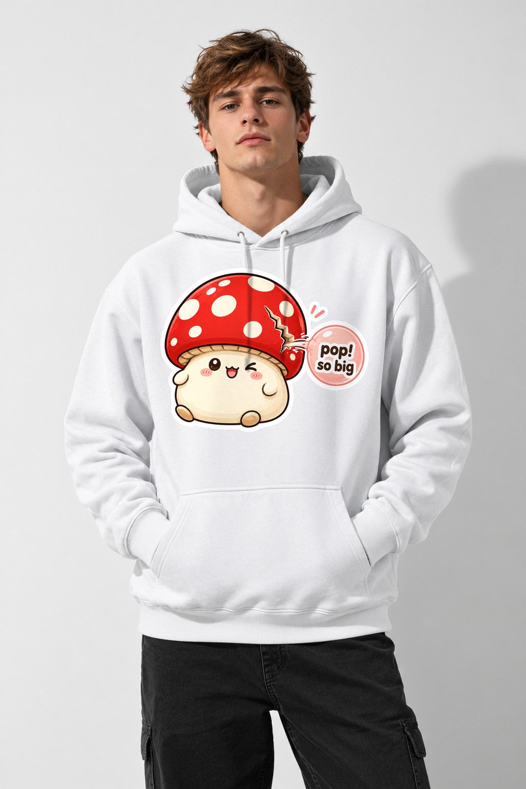 Pop So Big Mushroom - White